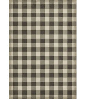 WILLIAMSBURG - GINGHAM CANVAS - BLACK 52X76