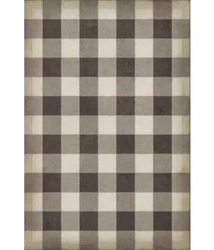 WILLIAMSBURG - GINGHAM CANVAS - BLACK 24X36