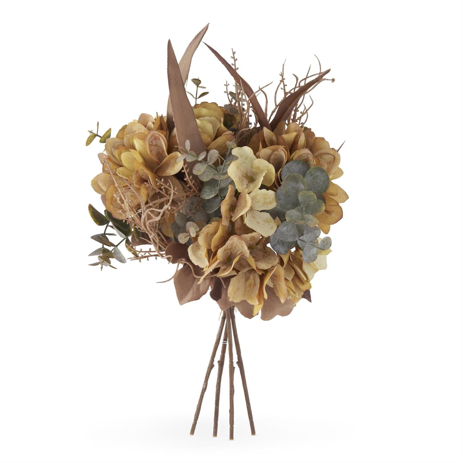 YELLOW FAUX DRIED FLORAL BUNDLE