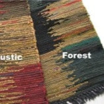 Checkers Rag Rug / Forest 2x3