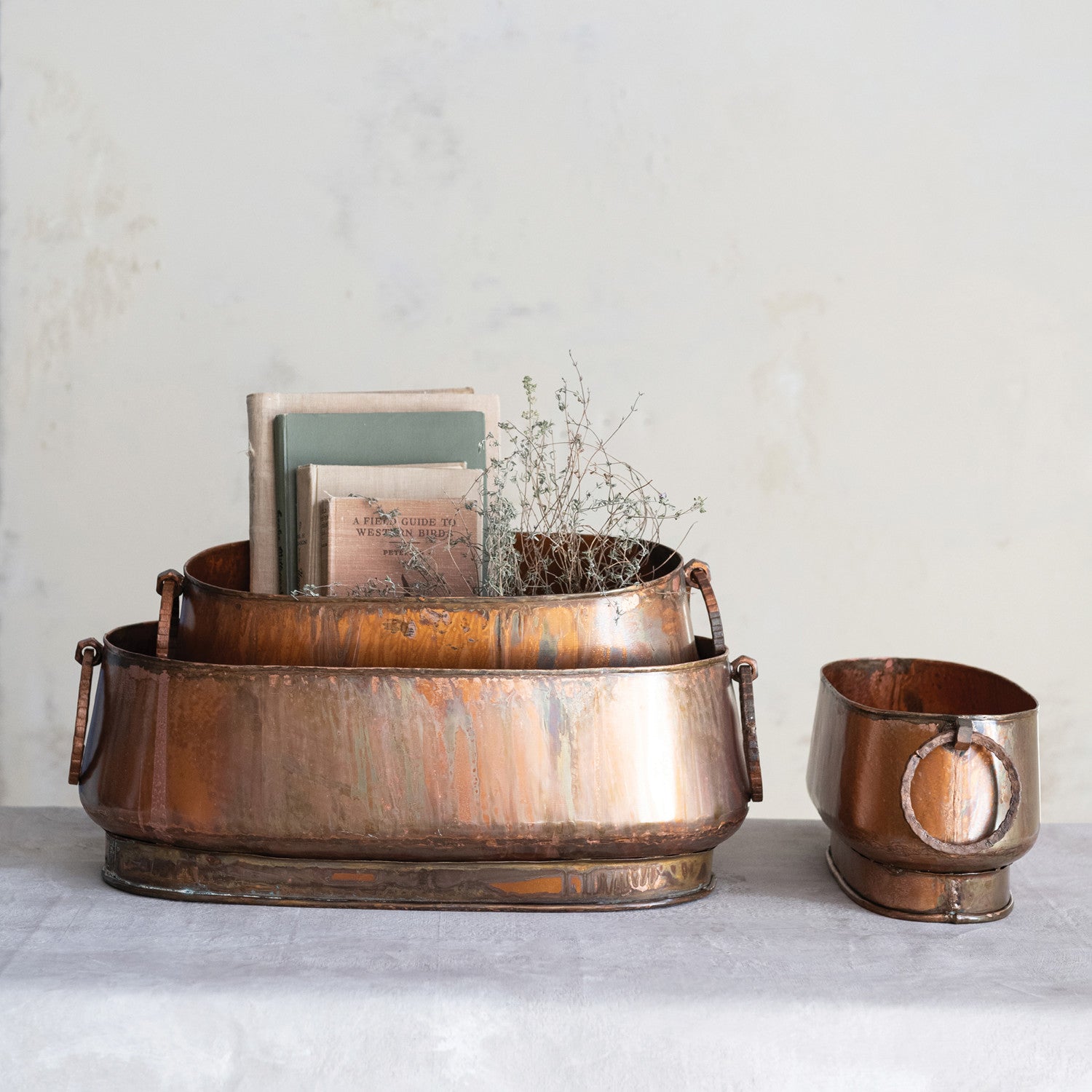 Metal Planters, 3 Sizes