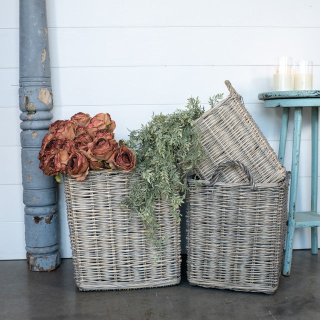 WICKER STORAGE BASKET, Medium