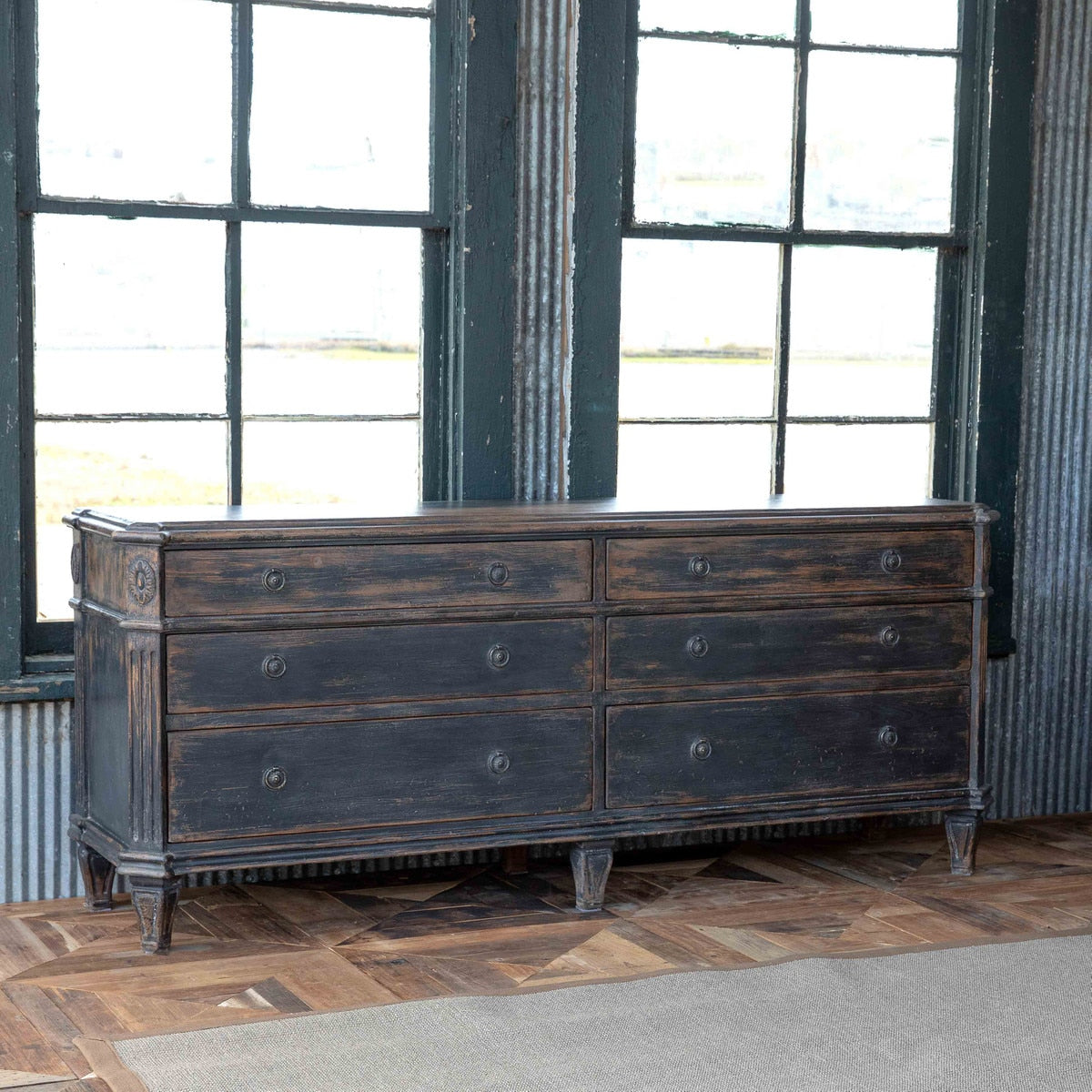 Painted Black Credenza (LAST ONE)