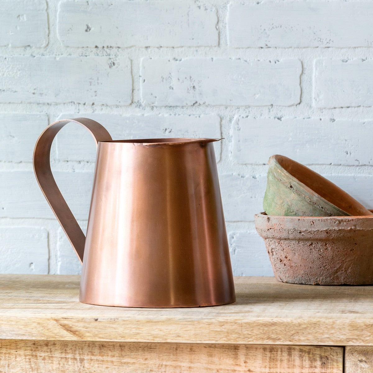 Copper Short Pitcher