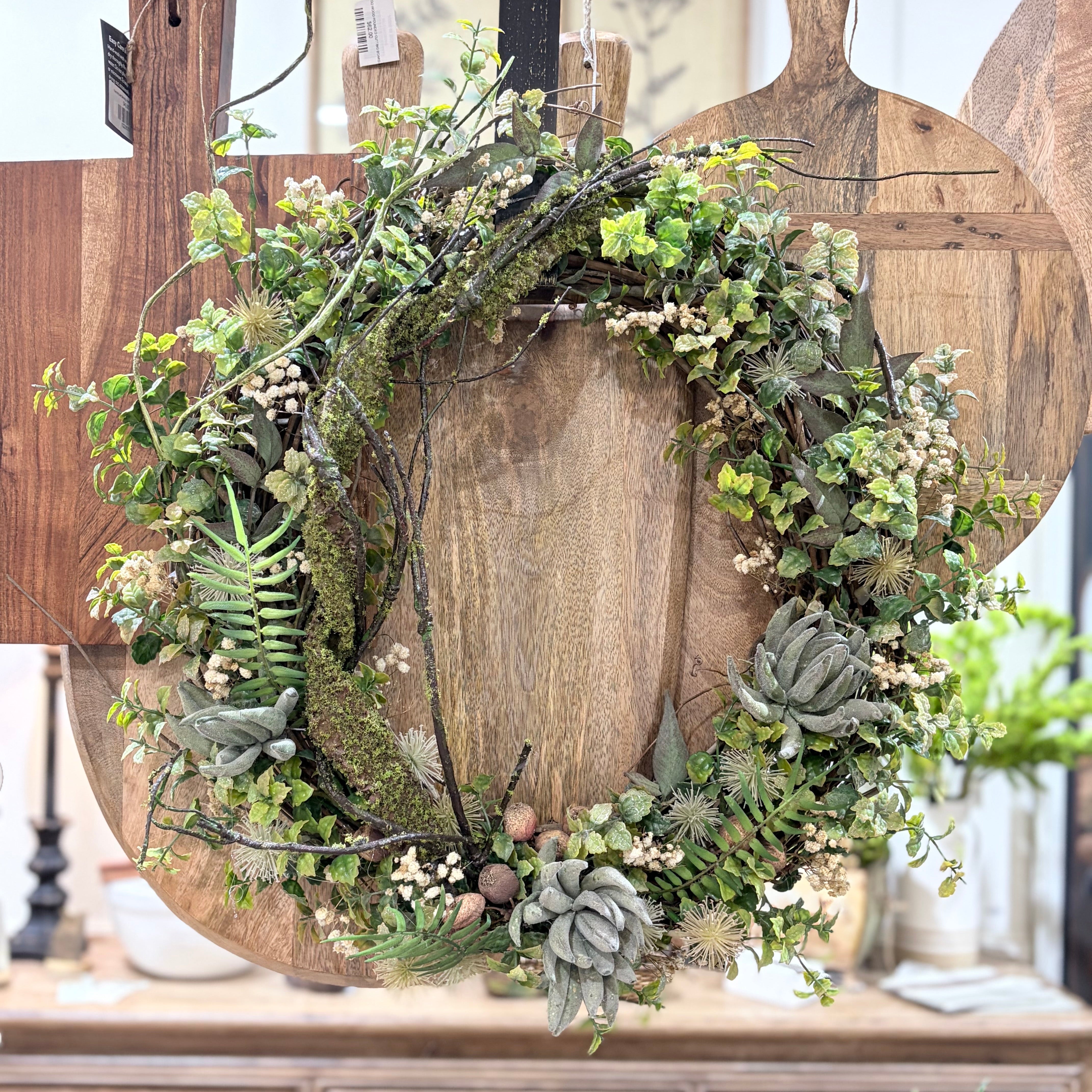 Whimsical Greens Wreath