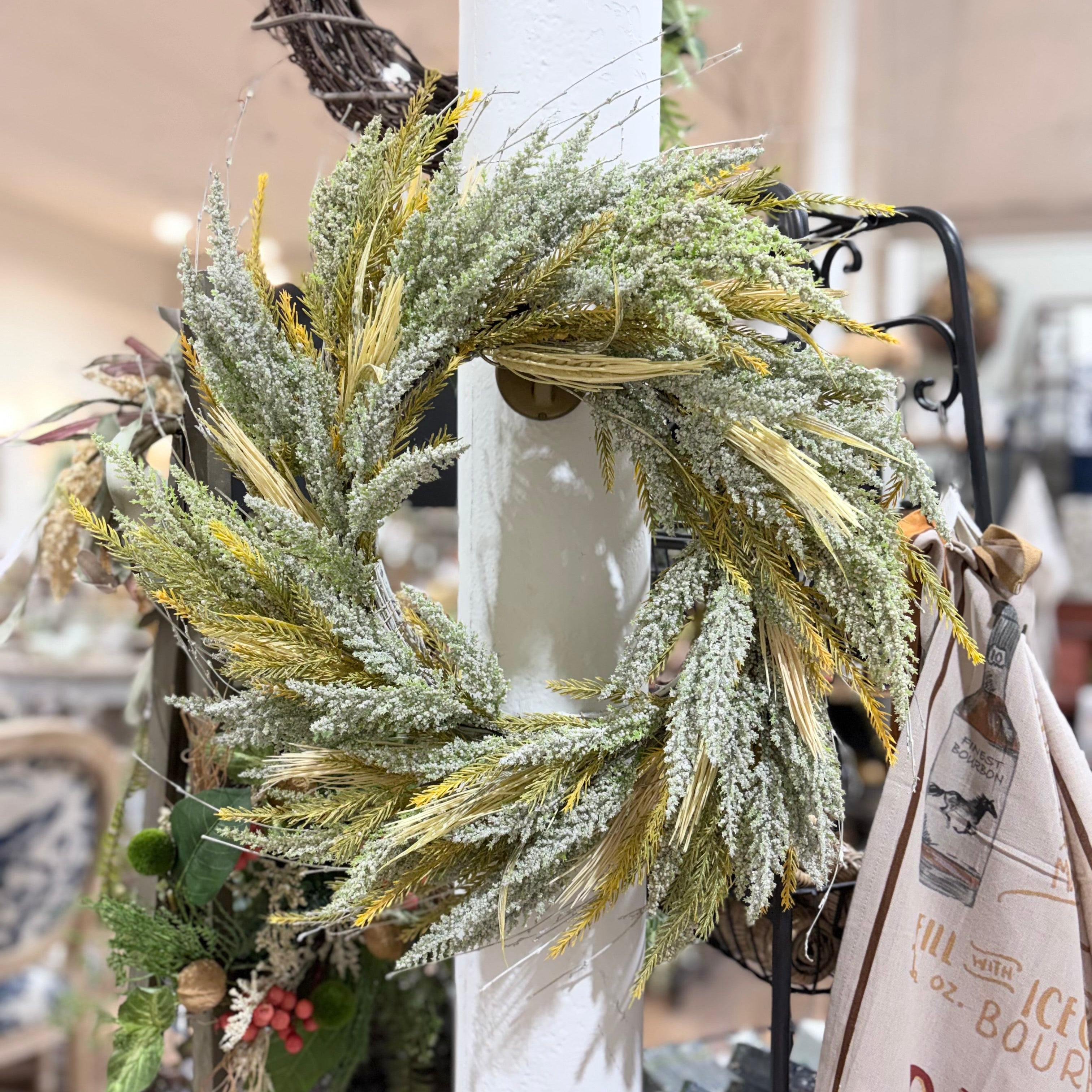 HEATHER WR CREAM WREATH