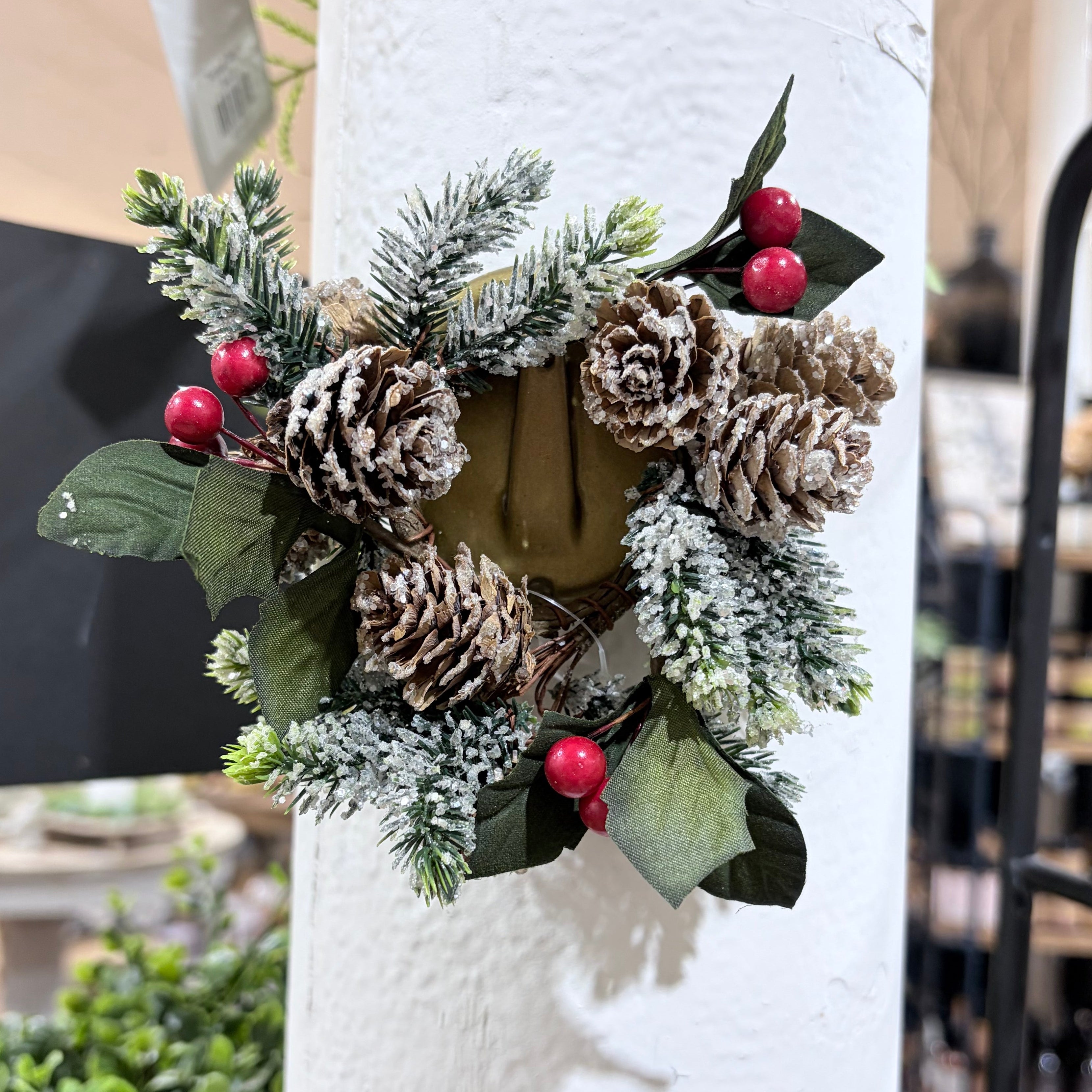 Ice/Pine Taper Candle Ring