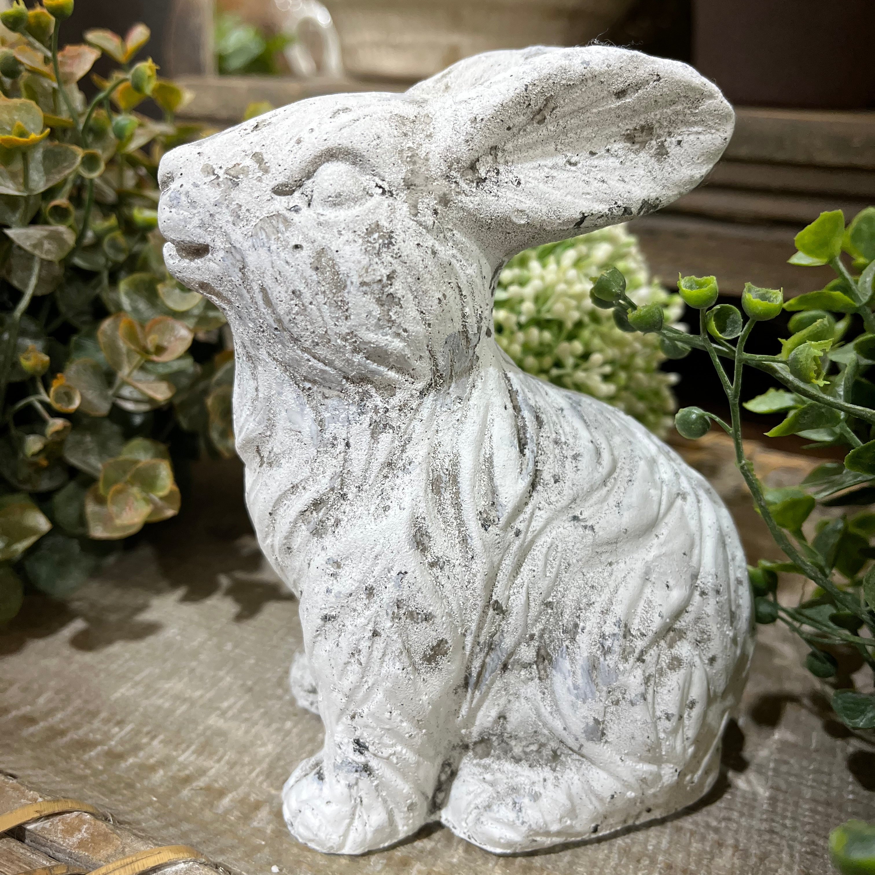 Weathered Cement Rabbit