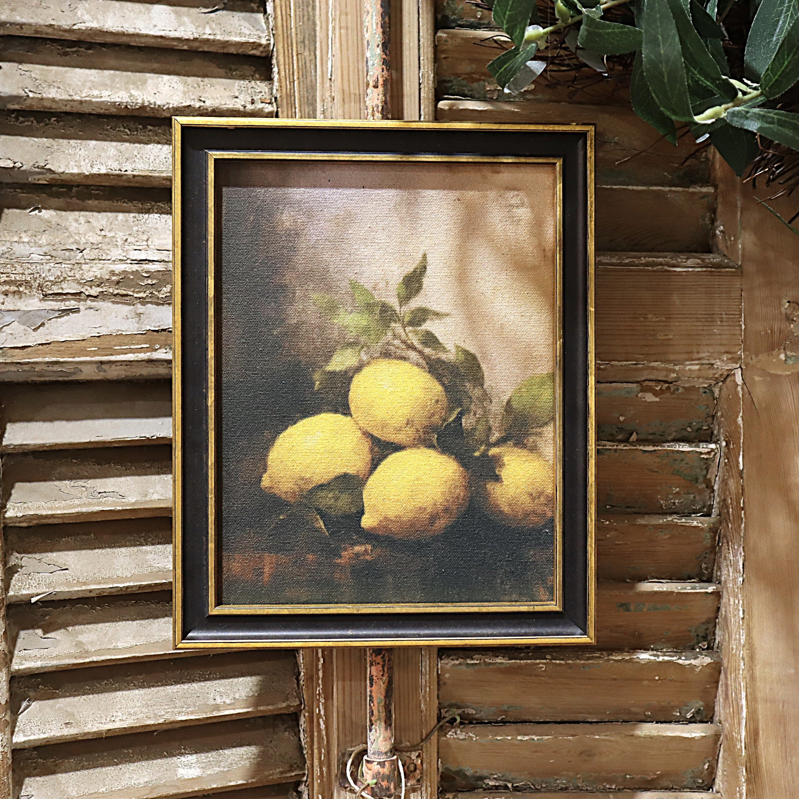 Vintage Lemons Canvas