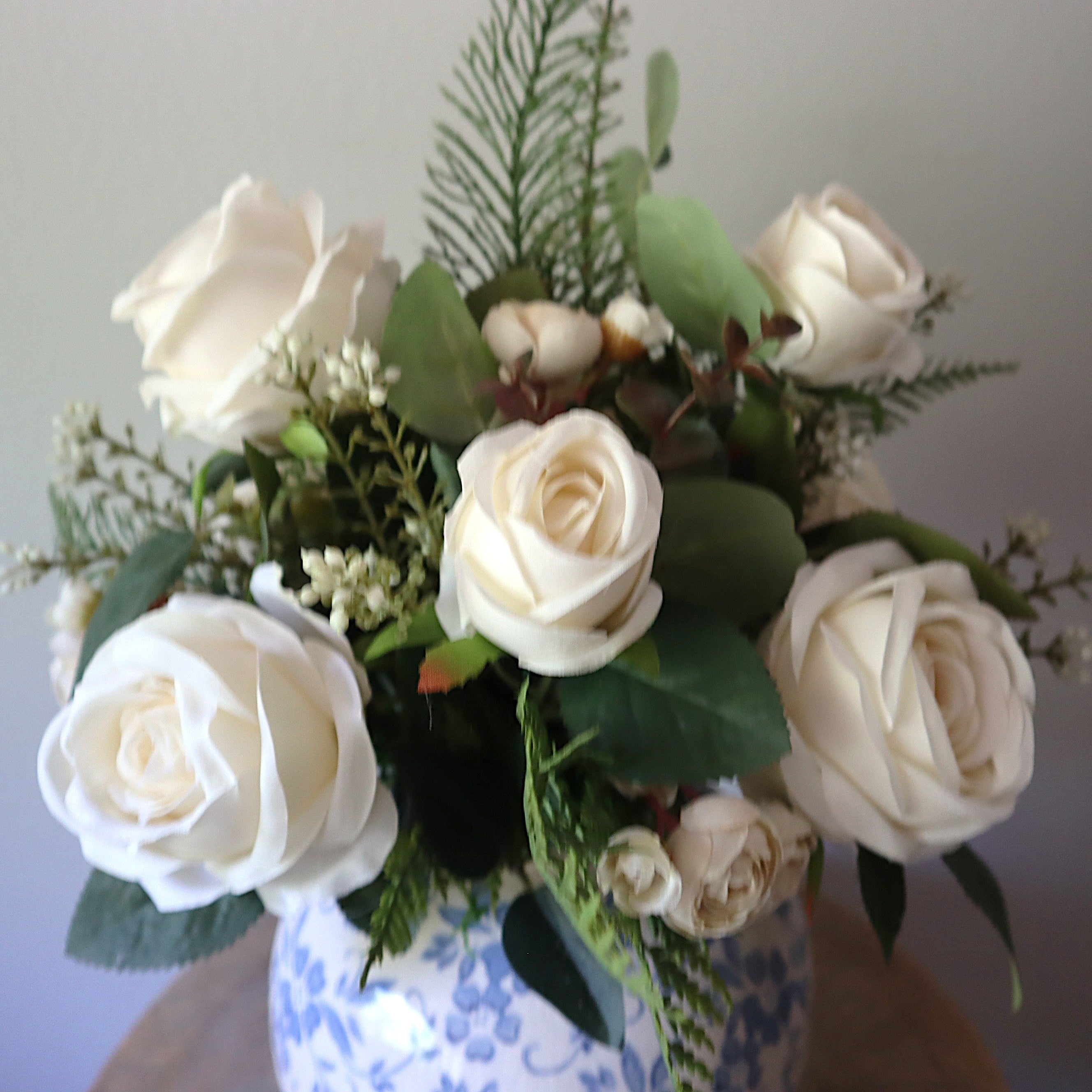 Blue & White vase floral