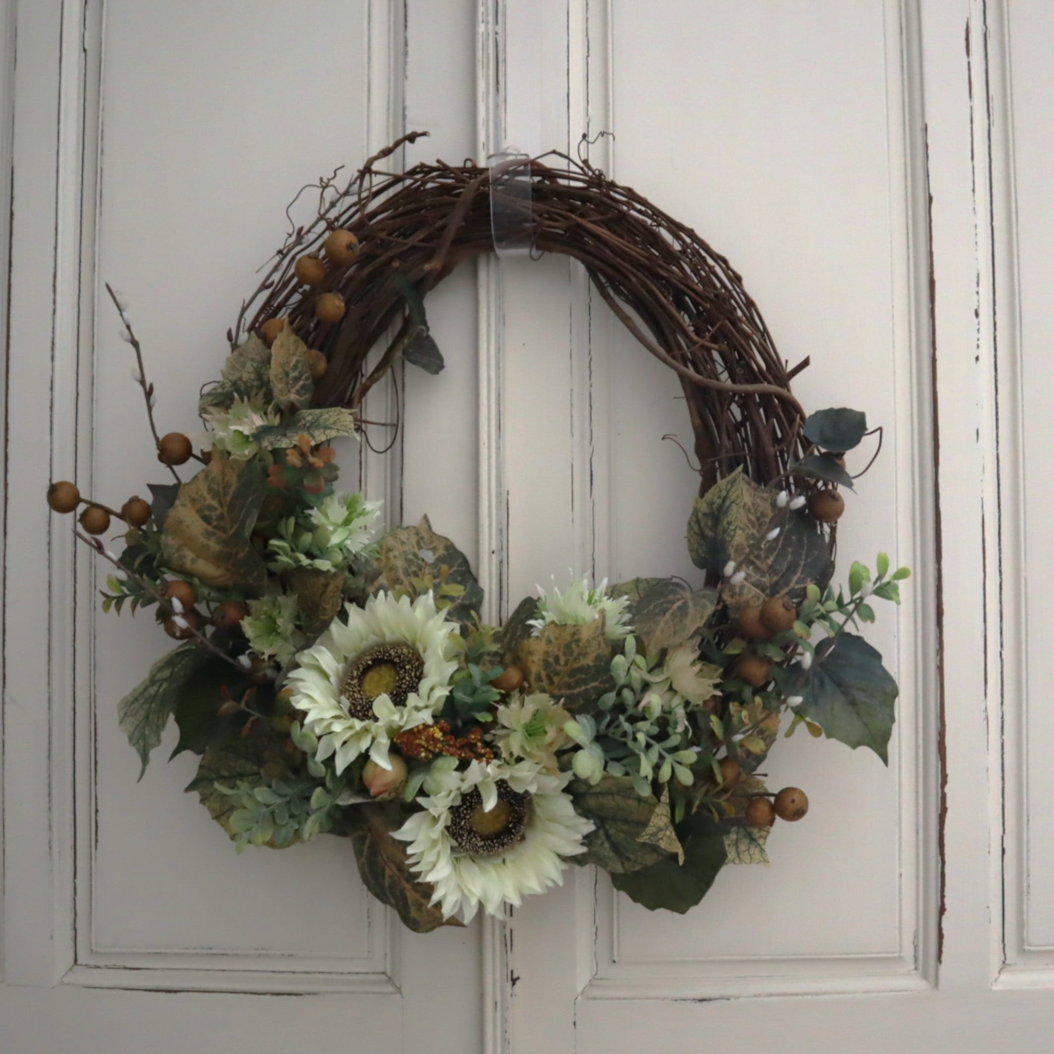 Sunny Fall Sunflower Wreath