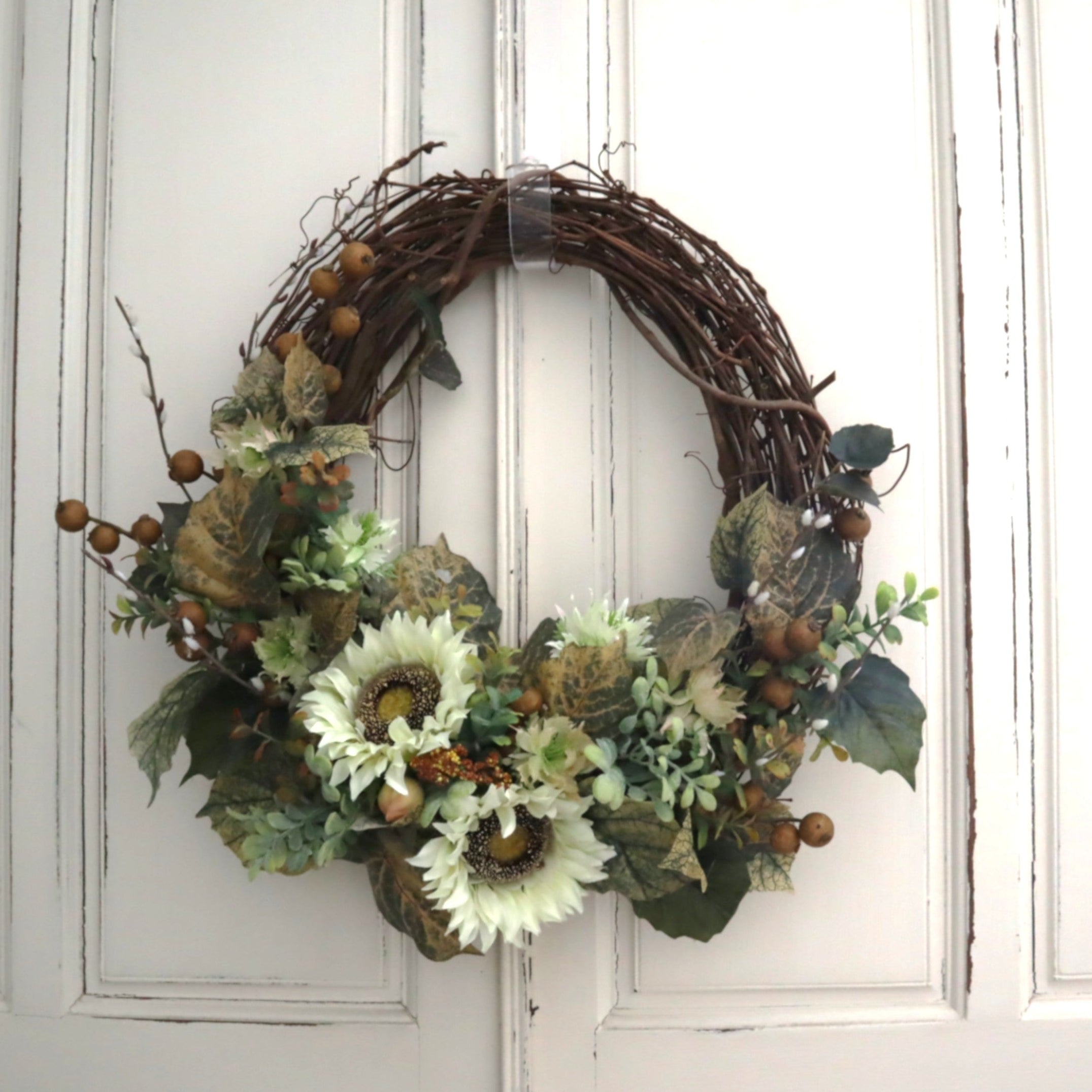 Sunny Fall Sunflower Wreath