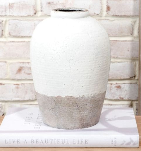 11" FRENCH WHITE VASE