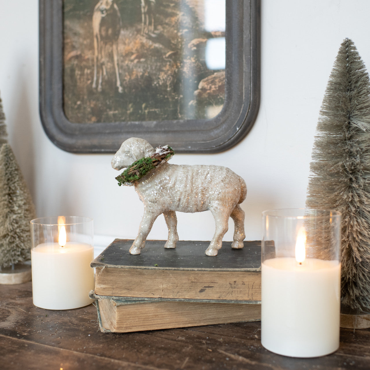 SHEEP WITH WREATH