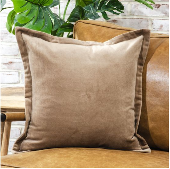 MOCHA VELVET PILLOW