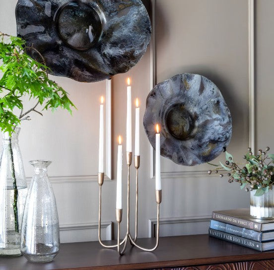 Forged Iron Candelabra, Short