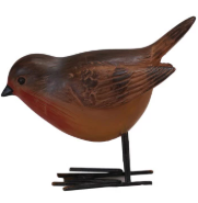 Resin Bird with Metal Legs/Feet, 4 Styles