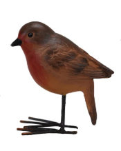 Resin Bird with Metal Legs/Feet, 4 Styles