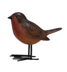 Resin Bird with Metal Legs/Feet, 4 Styles