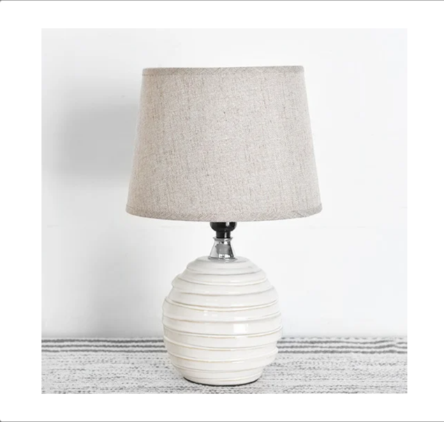 WHITE OFFSET STRIPE LAMP