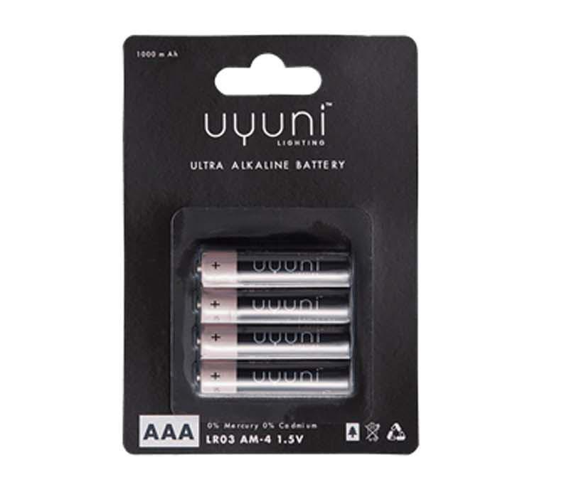 AAA Battery, 1,5V, 1000mAh, 4-pack