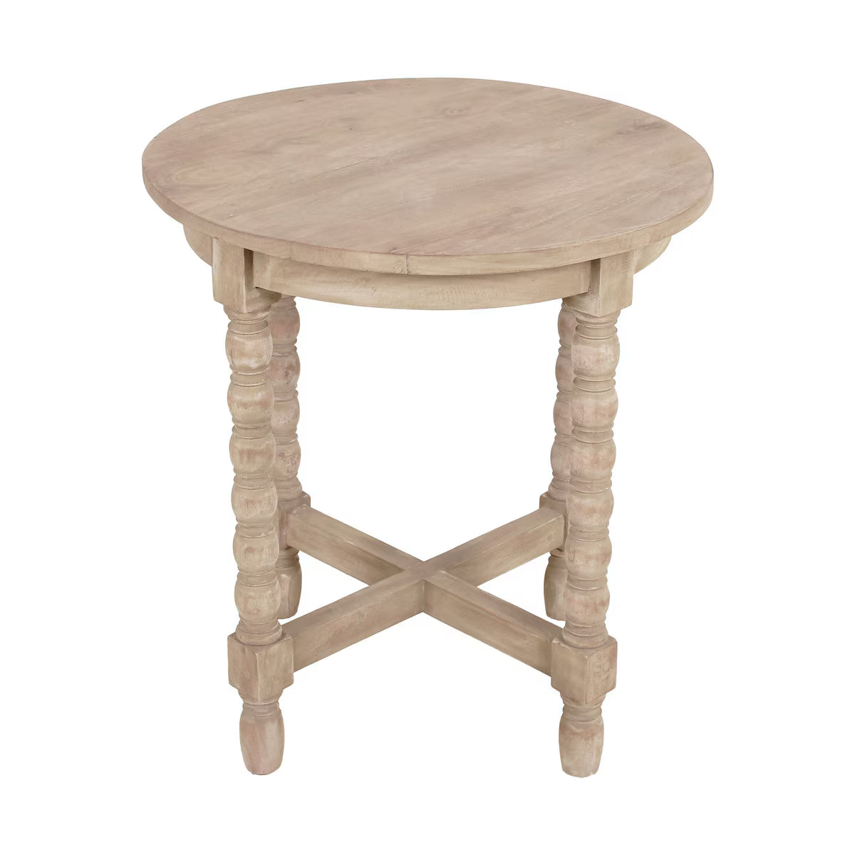 Adair Bobbin Leg Side Table, Light Natural
