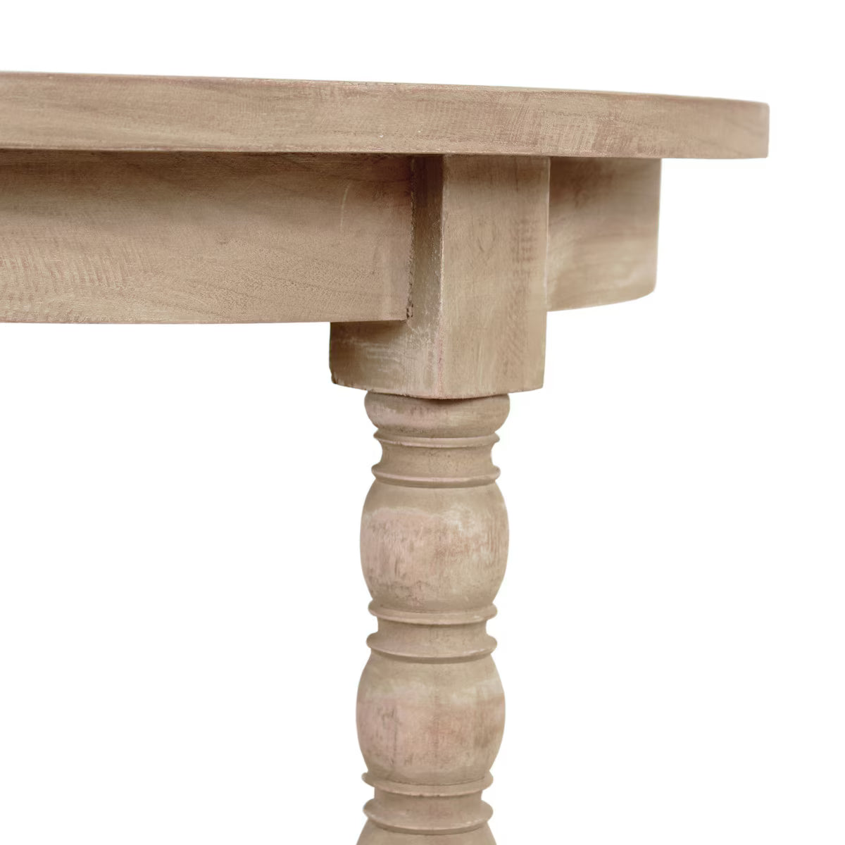 Adair Bobbin Leg Side Table, Light Natural