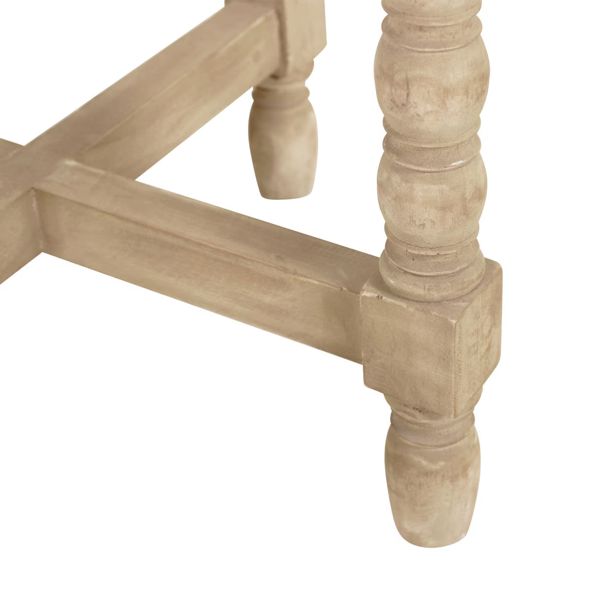 Adair Bobbin Leg Side Table, Light Natural