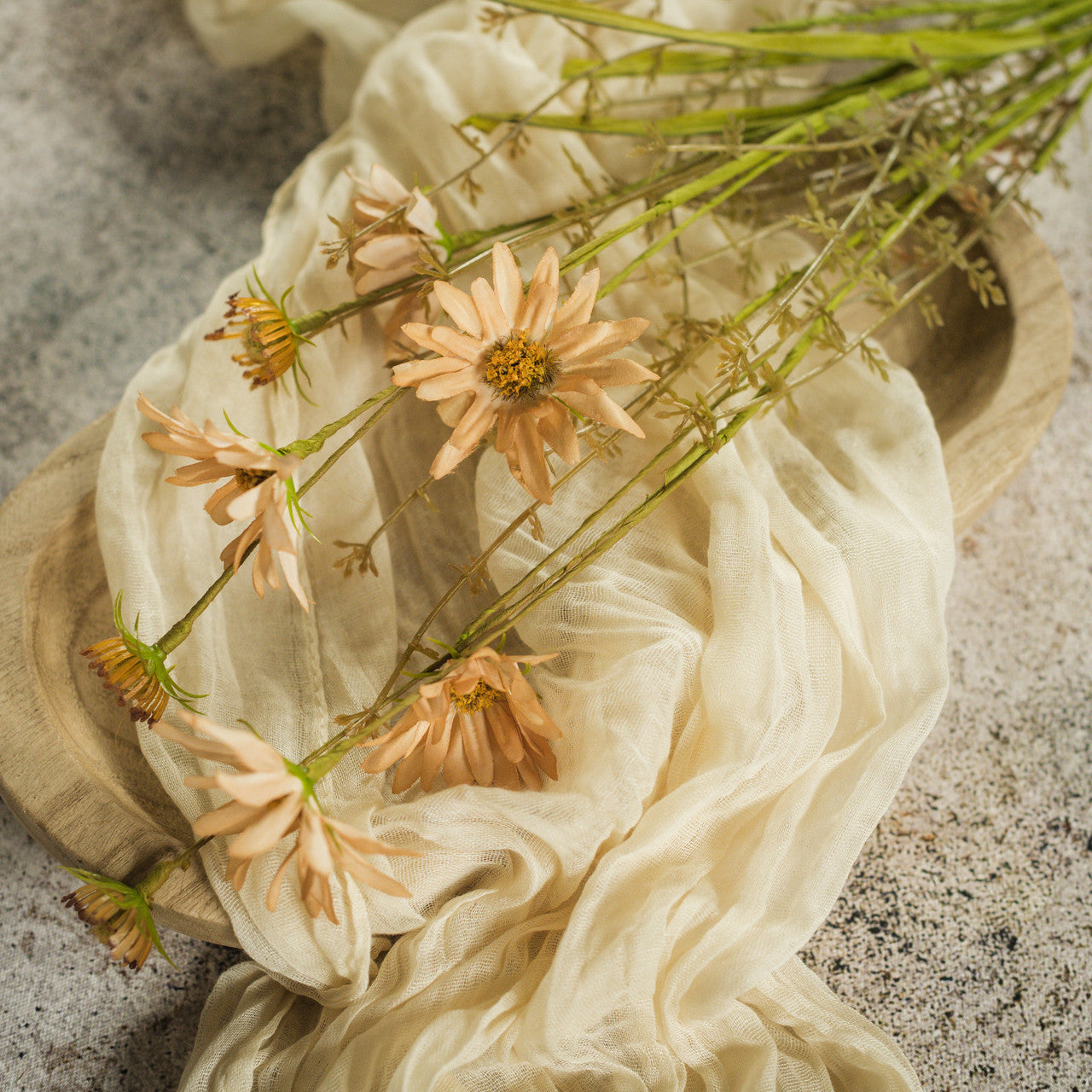 APRICOT WILDFLOWER SPRAY