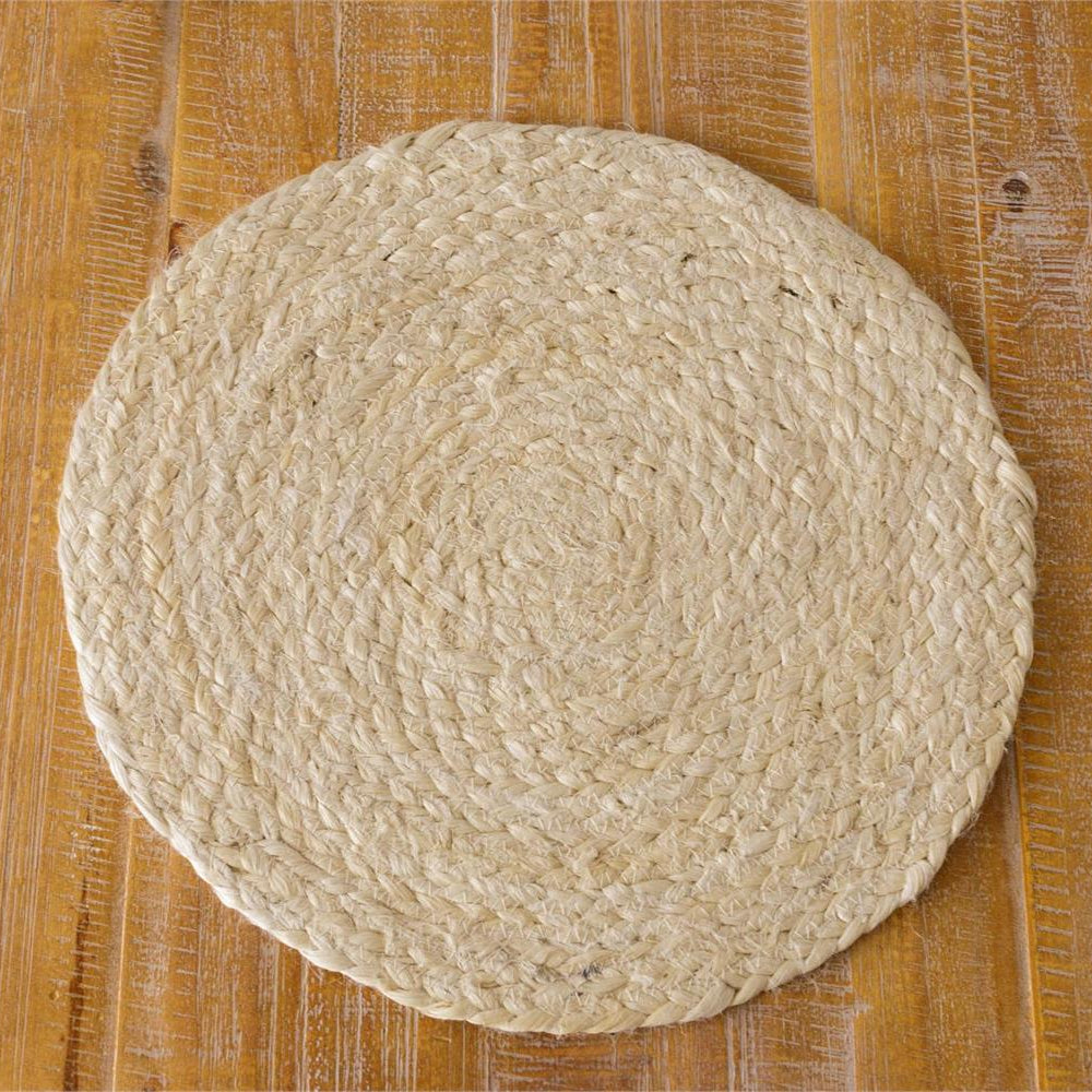 Bleached Jute Round Placemat