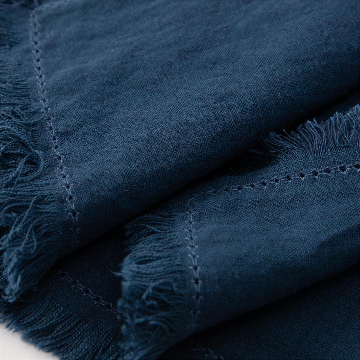 Table Runner - Stonewashed Linen Blend, Blue