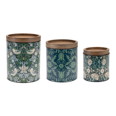 Blue Floral Cannisters