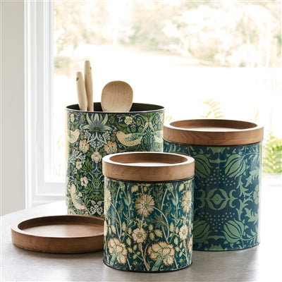 Blue Floral Cannisters