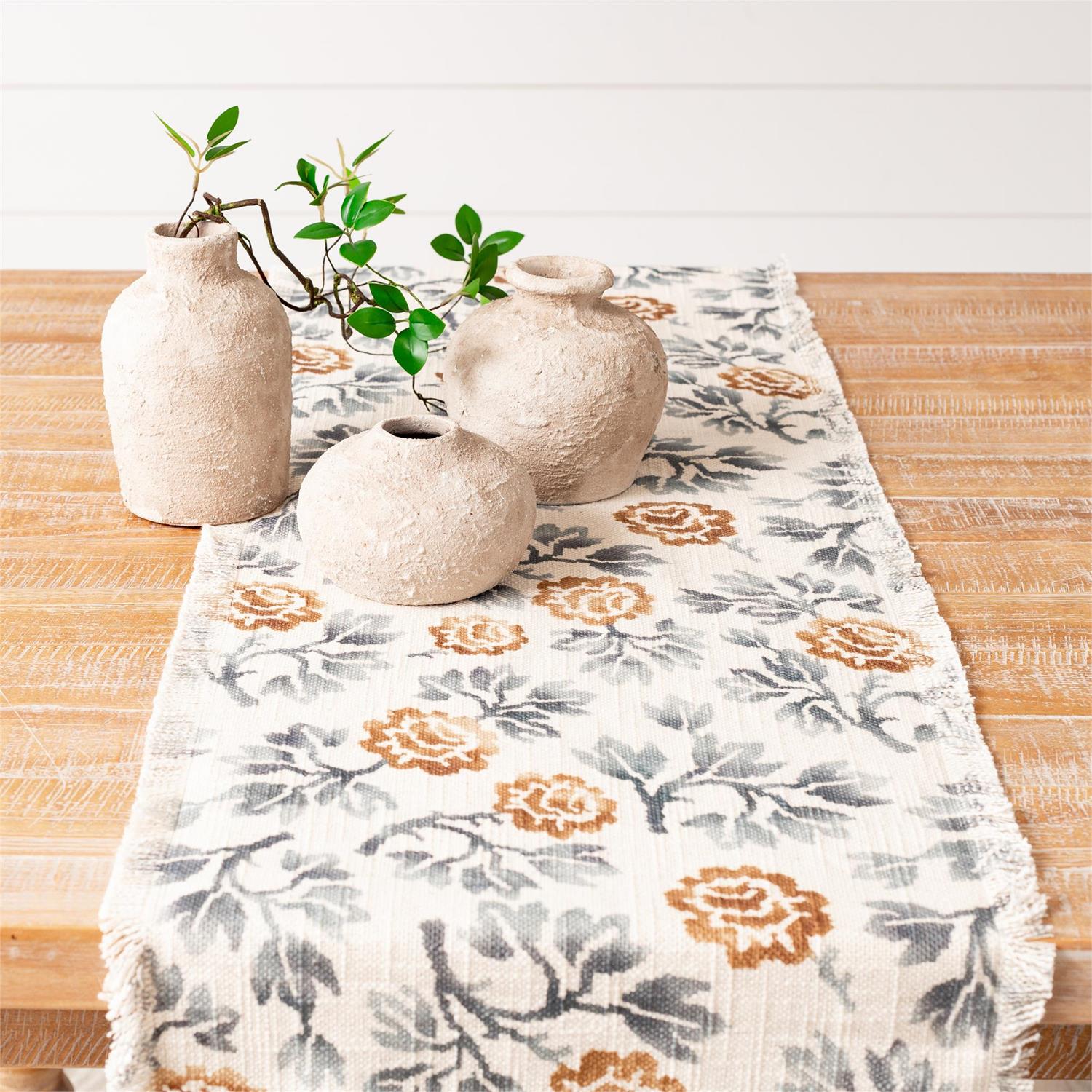 Table Runner - Blue Floral Motif