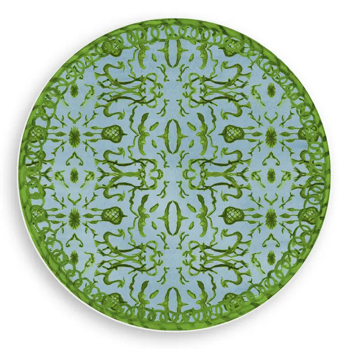 Blue & Green Chinoiserie Reversible Vinyl Placemat
