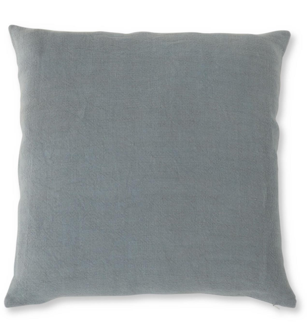 Blue Linen Woven Pillow