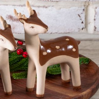 Beige Brown Deer