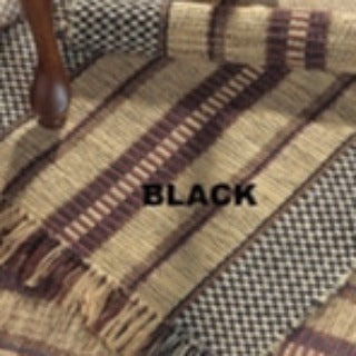 BURDETT STRIPE RUG (Black) 24