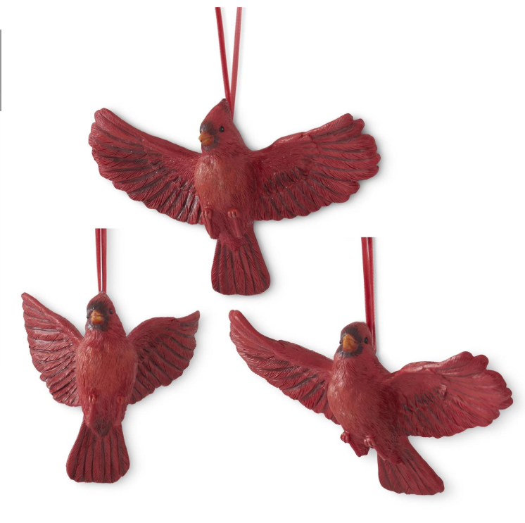 Resin Cardinal Ornament