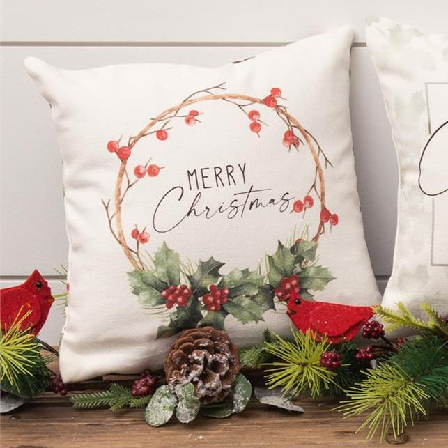 Mini Pillows - Cardinal and Holly