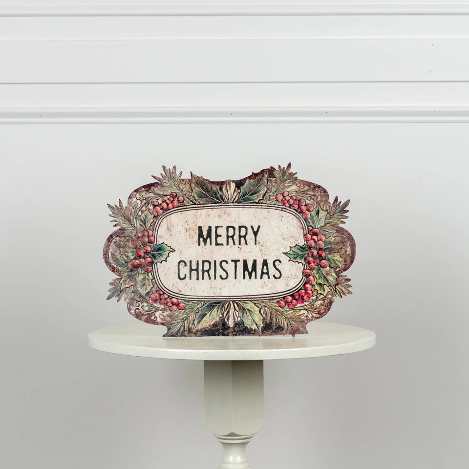 MERRY CHRISTMAS METAL DUMMY BOARD