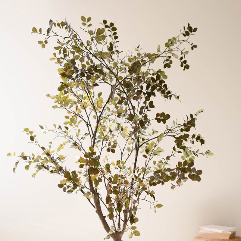 Artificial Crepe Myrtle Tree in a Black Plastic Pot