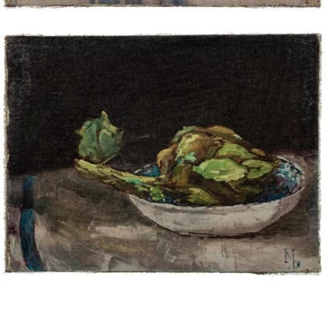 Canvas Wall Décor w/ Vegetable Still Life, Greens