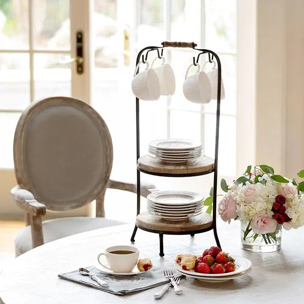 Counter Dish and Cup Display Stand – Fig & Fern