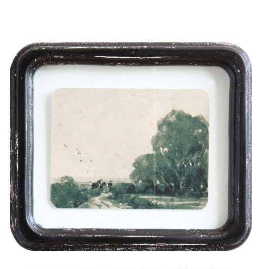 Distressed Wood Framed Wall Decor, 4 Styles