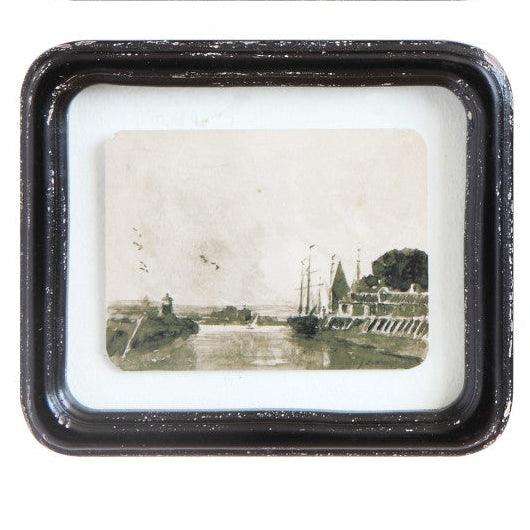 Distressed Wood Framed Wall Decor, 4 Styles