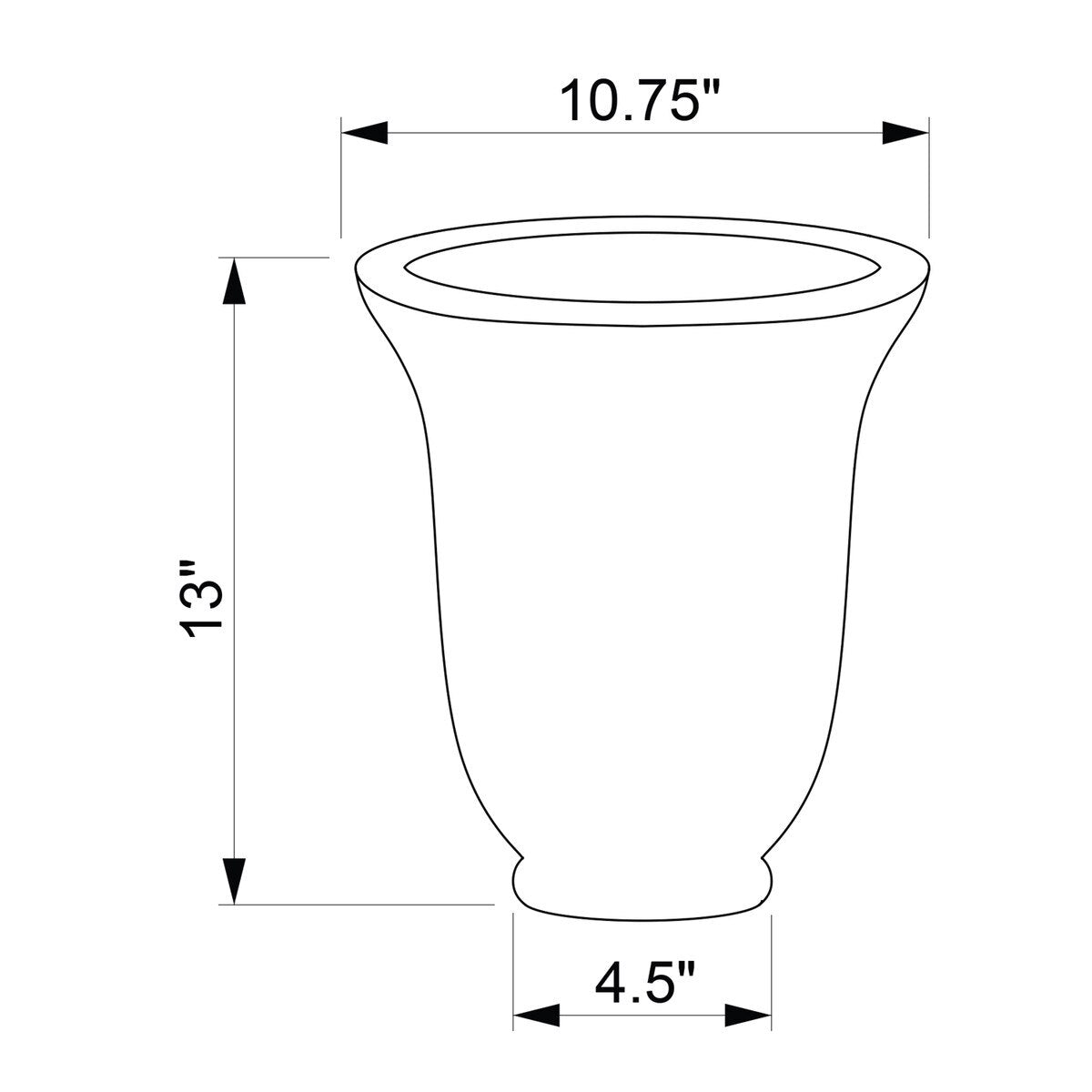 Finley Decorative Tapered Stoneware Vase