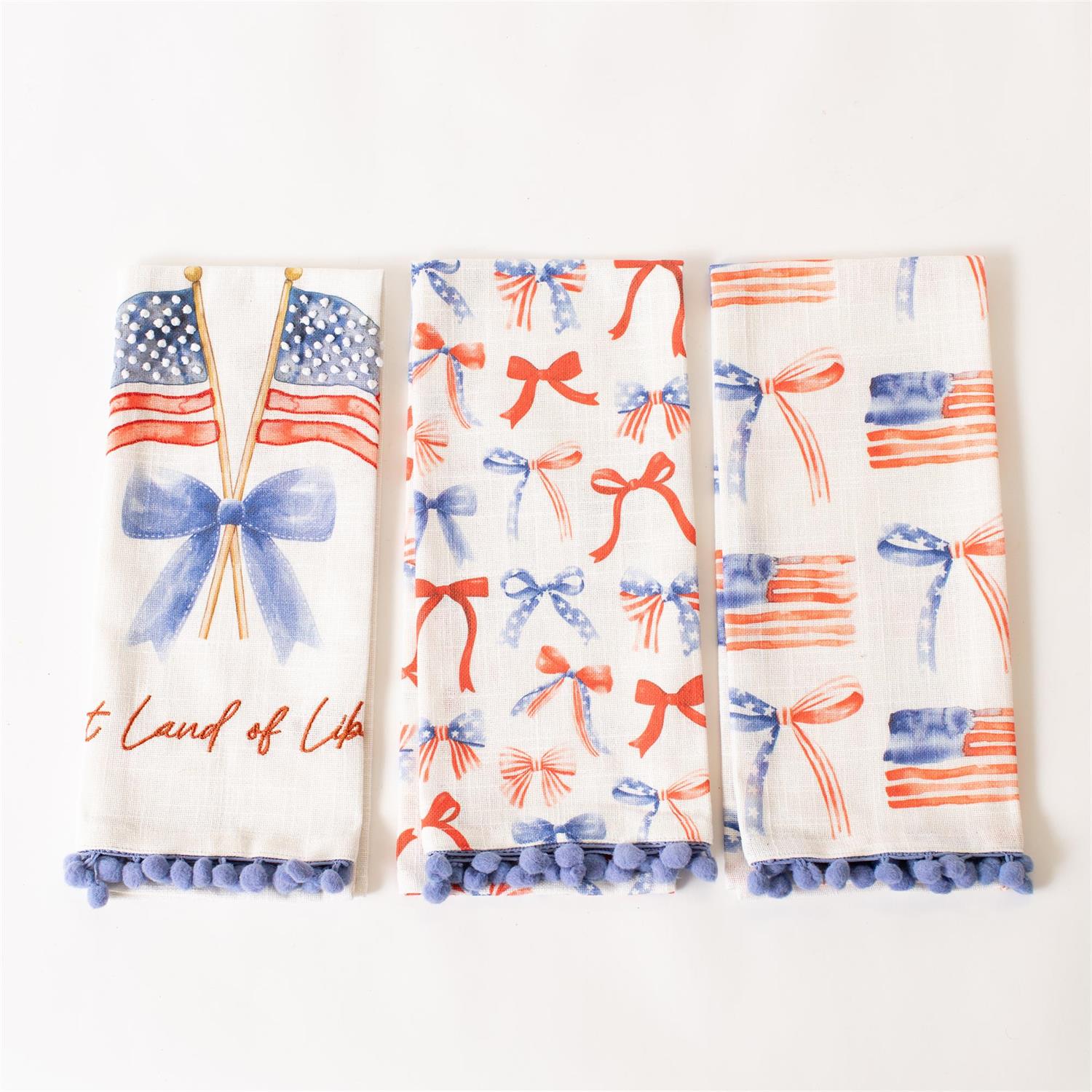 Tea Towels - Liberty Ribbons And Bows