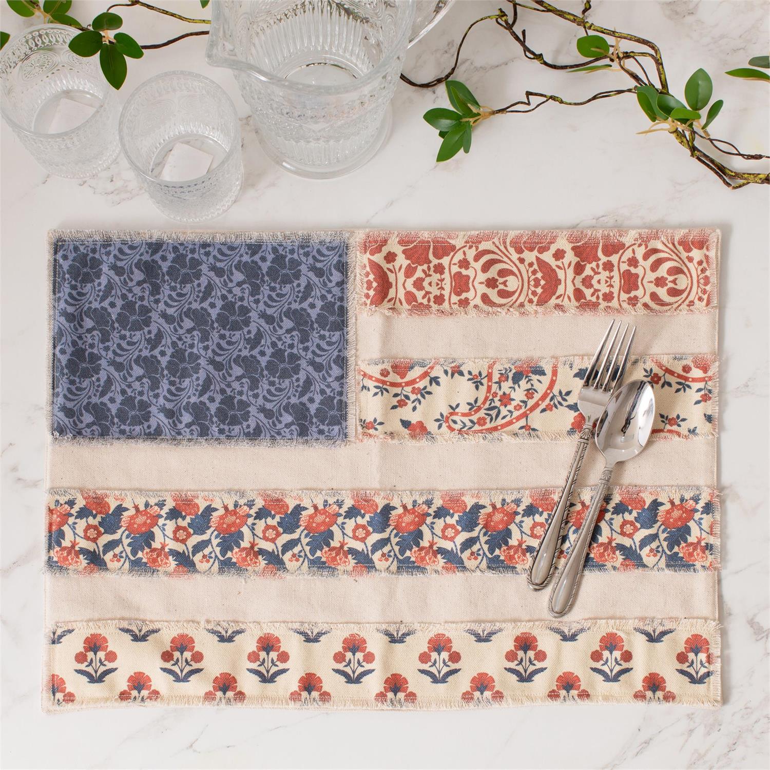 Placemat - Patchwork American Flag