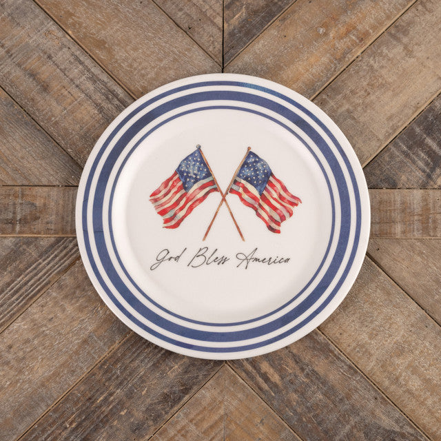 AMERICAN FLAG PLATE